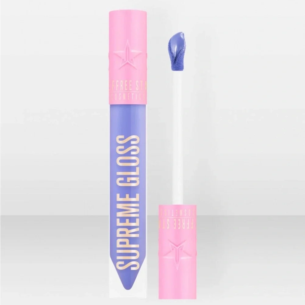 Jeffree Star NO APOLOGIES Supreme Gloss Neon Blue Purple • Full Size New In Box